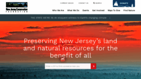 What Njconservation.org website looked like in 2020 (3 years ago)