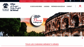 What Nimes-tourisme.com website looked like in 2020 (3 years ago)