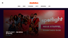 What Nickelodeon.de website looked like in 2020 (3 years ago)