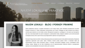 What Najemwpraktyce.pl website looked like in 2020 (3 years ago)