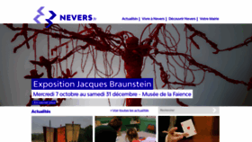 What Nevers.fr website looked like in 2020 (3 years ago)