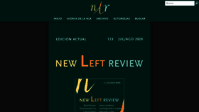 What Newleftreview.es website looked like in 2020 (3 years ago)