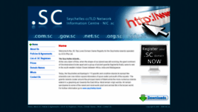 What Nic.sc website looked like in 2020 (3 years ago)