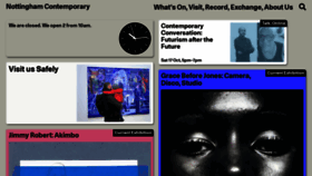 What Nottinghamcontemporary.org website looked like in 2020 (3 years ago)