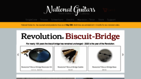 What Nationalguitars.com website looked like in 2020 (3 years ago)