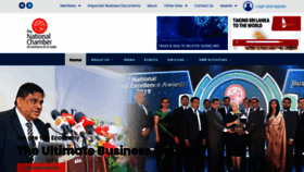 What Nationalchamber.lk website looked like in 2020 (3 years ago)
