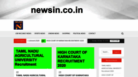What Newsin.co.in website looked like in 2020 (3 years ago)