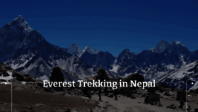 What Nepaltrekkingtours.com website looked like in 2020 (3 years ago)