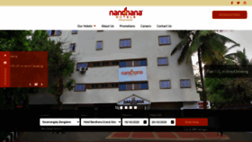 What Nandhanahotels.com website looked like in 2020 (3 years ago)