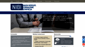 What Nibi-milano.it website looked like in 2020 (3 years ago)