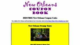 What Neworleanscouponbook.com website looked like in 2020 (3 years ago)