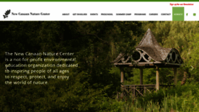 What Newcanaannature.org website looked like in 2020 (3 years ago)
