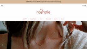 What Nashelle.com website looked like in 2020 (3 years ago)