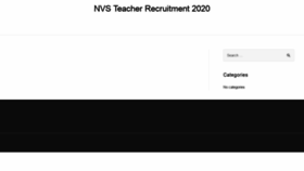 What Nvsrecruitment.in website looked like in 2020 (3 years ago)