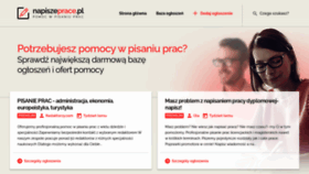 What Napiszeprace.pl website looked like in 2020 (3 years ago)