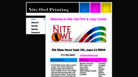 What Niteowlprintshop.com website looked like in 2020 (3 years ago)