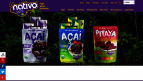 What Nativoacai.com website looked like in 2020 (3 years ago)