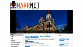 What Narratology.net website looked like in 2020 (3 years ago)