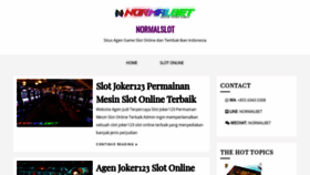 What Normalslot.com website looked like in 2020 (3 years ago)