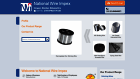 What Nationalwireimpex.com website looked like in 2020 (3 years ago)