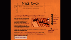What Niceflyrodrack.com website looked like in 2020 (3 years ago)
