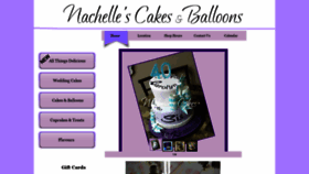 What Nachellescakes.com website looked like in 2020 (3 years ago)