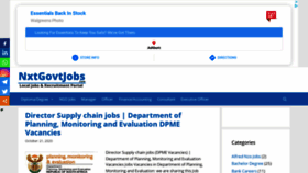 What Nxtgovtjobs.com website looked like in 2020 (3 years ago)