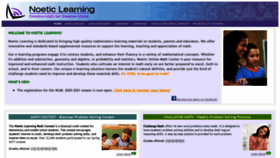 What Noetic-learning.com website looked like in 2020 (3 years ago)