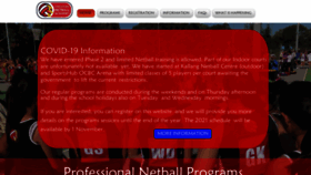 What Netballacademy.sg website looked like in 2020 (3 years ago)