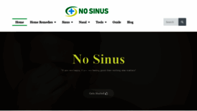 What Nosinus.com website looked like in 2020 (3 years ago)