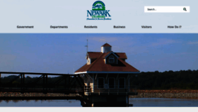 What Newarkde.gov website looked like in 2020 (3 years ago)