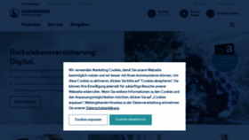 What Nuernberger.de website looked like in 2020 (3 years ago)