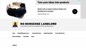 What Nononsenselandlord.com website looked like in 2020 (3 years ago)