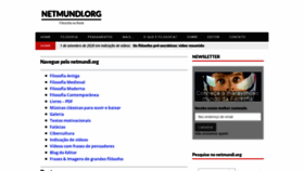 What Netmundi.org website looked like in 2020 (3 years ago)