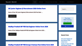 What Naukri-world.com website looked like in 2020 (3 years ago)