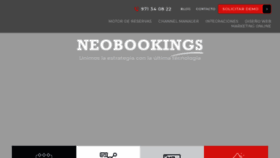 What Neobookings.com website looked like in 2020 (3 years ago)