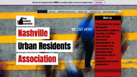 What Nashvilleura.org website looked like in 2020 (4 years ago)