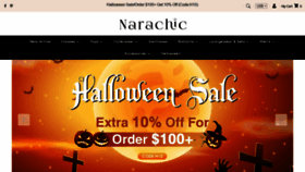 What Narachic.com website looked like in 2020 (3 years ago)