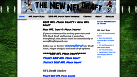 What Newnfldraft.com website looked like in 2020 (3 years ago)