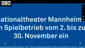 What Nationaltheater-mannheim.de website looked like in 2020 (3 years ago)