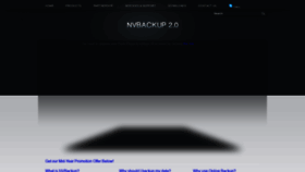 What Nvbackup.com website looked like in 2020 (3 years ago)