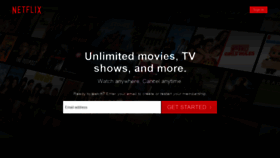What Neftlix.com website looked like in 2020 (3 years ago)