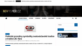 What Novysmer.cz website looked like in 2020 (3 years ago)