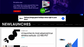 What Newlaunches.com website looked like in 2020 (3 years ago)