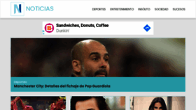 What Noticias.com website looked like in 2020 (3 years ago)