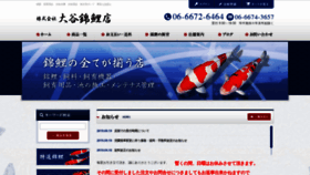 What Nishikigoiten.com website looked like in 2020 (3 years ago)