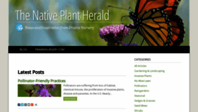 What Nativeplantherald.prairienursery.com website looked like in 2020 (3 years ago)