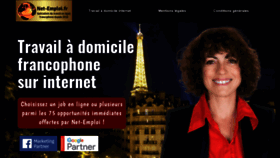 What Net-emploi.fr website looked like in 2020 (3 years ago)