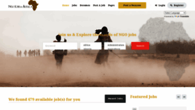 What Ngojobsinafrica.com website looked like in 2020 (3 years ago)