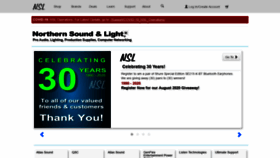 What Northernsoundandlight.com website looked like in 2020 (3 years ago)